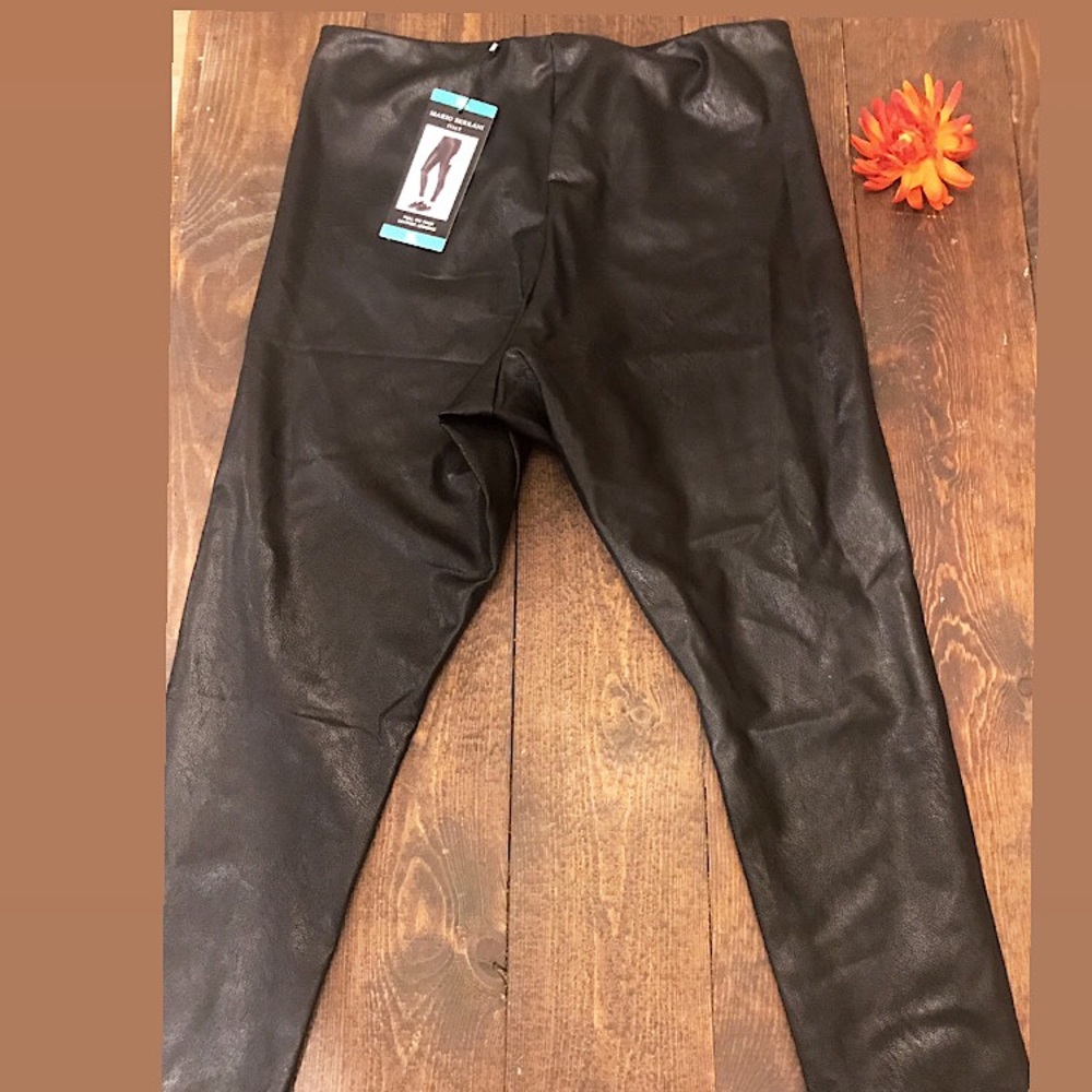 Mario Serrani Faux Leather Leggings
